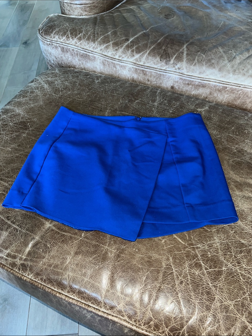 Express Electric Blue Mini Skort